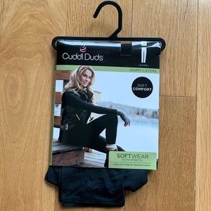 NWT! CuddlDuds Black Softwear with Stretch Legging